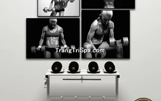 Mẫu tranh treo phòng Gym, Fitness, phòng tập thể hình Nữ trang trí ấn tượng, tạo cảm hứng dồi dào cho học viên