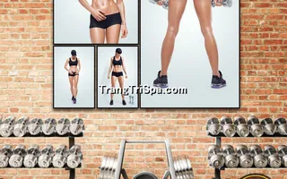 Mẫu tranh treo phòng Gym, Fitness, phòng tập thể hình Nữ trang trí ấn tượng, tạo cảm hứng dồi dào cho học viên