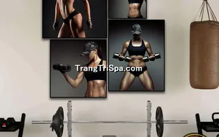 Mẫu tranh treo phòng Gym, Fitness, phòng tập thể hình Nữ trang trí ấn tượng, tạo cảm hứng dồi dào cho học viên