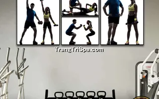Mẫu tranh treo phòng Gym, Fitness, phòng tập thể hình Nữ trang trí ấn tượng, tạo cảm hứng dồi dào cho học viên