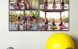 Mẫu Tranh Phòng Tập Yoga Thịnh Hành Treo Tường Trang Trí 
