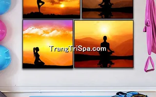 Mẫu Tranh Phòng Tập Yoga Thịnh Hành Treo Tường Trang Trí 