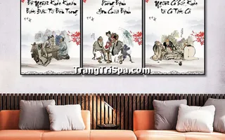 Tranh Treo Tường Trang Trí Spa Đông Y, Tiệm Gội Đầu Dưỡng Sinh, Y Học Trung Hoa Cổ Truyền