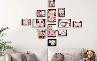 Top Bộ Tranh Treo Phun Thuê Điêu Khắc Chân Mày Tự Nhiên, Sắc Nét 