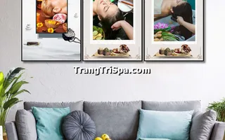 Tranh Treo Tường Trang Trí Spa Đông Y, Tiệm Gội Đầu Dưỡng Sinh, Y Học Trung Hoa Cổ Truyền