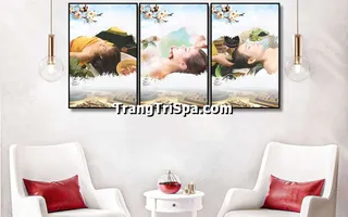 Tranh Treo Tường Trang Trí Spa Đông Y, Tiệm Gội Đầu Dưỡng Sinh, Y Học Trung Hoa Cổ Truyền