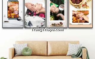 Tranh Treo Tường Trang Trí Spa Đông Y, Tiệm Gội Đầu Dưỡng Sinh, Y Học Trung Hoa Cổ Truyền