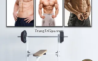 Mẫu tranh treo phòng Gym, Fitness, phòng tập thể hình Nam tạo động lực dồi dào cho học viên, gymer