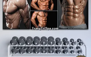 Mẫu tranh treo phòng Gym, Fitness, phòng tập thể hình Nam tạo động lực dồi dào cho học viên, gymer