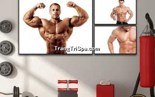 Mẫu tranh treo phòng Gym, Fitness, phòng tập thể hình Nam tạo động lực dồi dào cho học viên, gymer