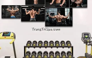 Mẫu tranh treo phòng Gym, Fitness, phòng tập thể hình Nam tạo động lực dồi dào cho học viên, gymer