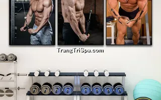 Mẫu tranh treo phòng Gym, Fitness, phòng tập thể hình Nam tạo động lực dồi dào cho học viên, gymer