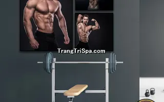 Mẫu tranh treo phòng Gym, Fitness, phòng tập thể hình Nam tạo động lực dồi dào cho học viên, gymer