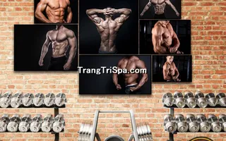 Mẫu tranh treo phòng Gym, Fitness, phòng tập thể hình Nam tạo động lực dồi dào cho học viên, gymer