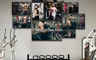 Mẫu tranh treo phòng Gym, Fitness, phòng tập thể hình Nam tạo động lực dồi dào cho học viên, gymer