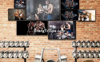 Mẫu tranh treo phòng Gym, Fitness, phòng tập thể hình Nam tạo động lực dồi dào cho học viên, gymer