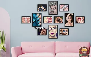 Mẫu Tranh Treo Tường Tiệm Nail Đẹp Đơn Giản, Bắt Mắt