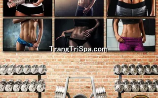 Mẫu tranh treo phòng Gym, Fitness, phòng tập thể hình Nữ trang trí ấn tượng, tạo cảm hứng dồi dào cho học viên