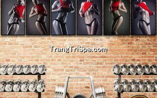 Mẫu tranh treo phòng Gym, Fitness, phòng tập thể hình Nữ trang trí ấn tượng, tạo cảm hứng dồi dào cho học viên
