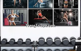 Mẫu tranh treo phòng Gym, Fitness, phòng tập thể hình Nữ trang trí ấn tượng, tạo cảm hứng dồi dào cho học viên