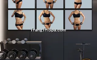 Mẫu tranh treo phòng Gym, Fitness, phòng tập thể hình Nữ trang trí ấn tượng, tạo cảm hứng dồi dào cho học viên