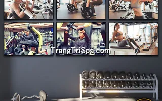 Mẫu tranh treo phòng Gym, Fitness, phòng tập thể hình Nữ trang trí ấn tượng, tạo cảm hứng dồi dào cho học viên