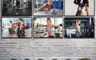 Mẫu tranh treo phòng Gym, Fitness, phòng tập thể hình Nữ trang trí ấn tượng, tạo cảm hứng dồi dào cho học viên