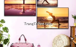 Mẫu Tranh Phòng Tập Yoga Thịnh Hành Treo Tường Trang Trí 