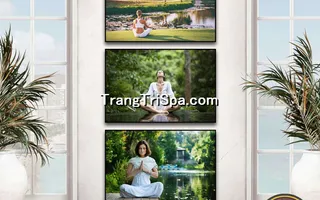 Mẫu Tranh Phòng Tập Yoga Thịnh Hành Treo Tường Trang Trí 