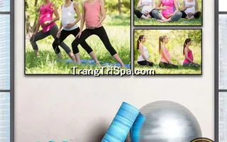 Mẫu Tranh Phòng Tập Yoga Thịnh Hành Treo Tường Trang Trí 