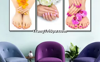 Tranh Treo Tường Cho Tiệm Nail, Tiệm Nối Mi, Phun Xăm Môi Nghệ Thuật Ấn Tượng