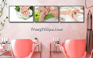 Tranh Treo Tường Cho Tiệm Nail, Tiệm Nối Mi, Phun Xăm Môi Nghệ Thuật Ấn Tượng
