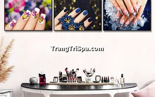 Tranh Treo Tường Cho Tiệm Nail, Tiệm Nối Mi, Phun Xăm Môi Nghệ Thuật Ấn Tượng
