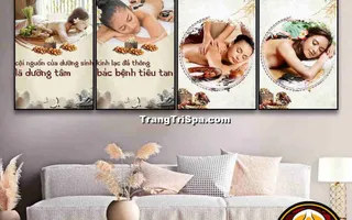 Tranh Gội đầu Dưỡng sinh Trung Hoa : Điểm nhấn nghệ thuật độc đáo cho không gian Spa