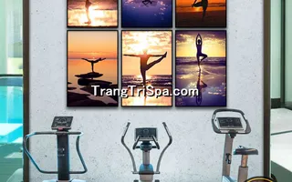 Mẫu Tranh Phòng Tập Yoga Thịnh Hành Treo Tường Trang Trí 