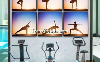 Mẫu Tranh Phòng Tập Yoga Thịnh Hành Treo Tường Trang Trí 