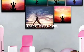 Mẫu Tranh Phòng Tập Yoga Thịnh Hành Treo Tường Trang Trí 