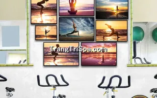 Mẫu Tranh Phòng Tập Yoga Thịnh Hành Treo Tường Trang Trí 