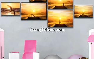 Mẫu Tranh Phòng Tập Yoga Thịnh Hành Treo Tường Trang Trí 