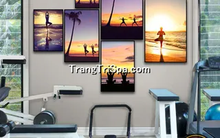 Mẫu Tranh Phòng Tập Yoga Thịnh Hành Treo Tường Trang Trí 
