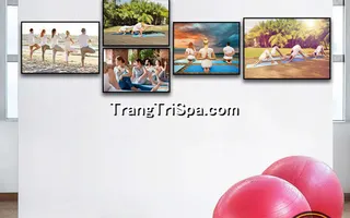 Mẫu Tranh Phòng Tập Yoga Thịnh Hành Treo Tường Trang Trí 