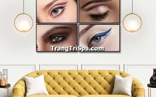 Tranh Treo Tường Tiệm Nối Mi Trang Trí Không Gian Trở Nên Sang Trọng