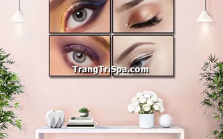 Tranh Treo Tường Tiệm Nối Mi Trang Trí Không Gian Trở Nên Sang Trọng