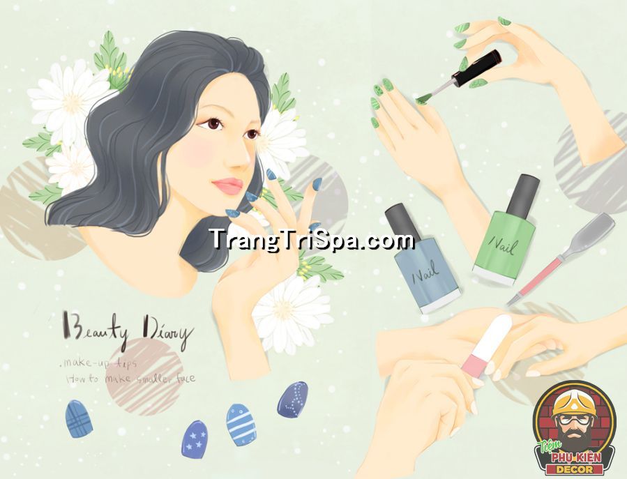 Xu hướng tranh dán tường 3D làm nail chinh phục khách hàng từ cái nhìn đầu tiên khi đến tiệm Xu hướng tranh dán tường 3D làm nail chinh phục khách hàng từ cái nhìn đầu tiên khi đến tiệm