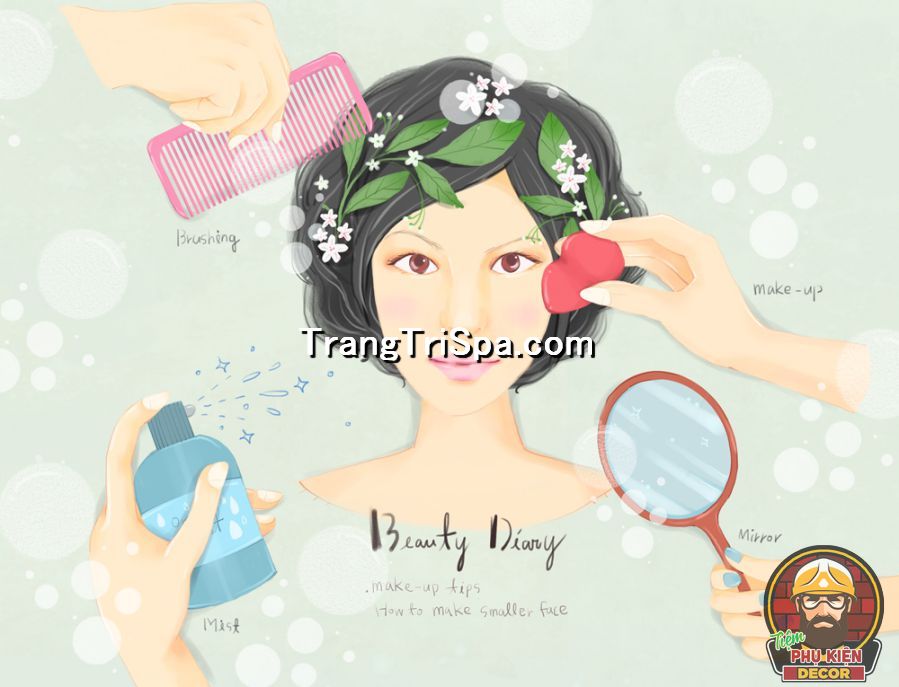 Mẫu tranh decal dán tường trang điểm, makeup được nhiều chủ tiệm ưa chuộng, quan tâm Mẫu tranh decal dán tường trang điểm, makeup được nhiều chủ tiệm ưa chuộng, quan tâm