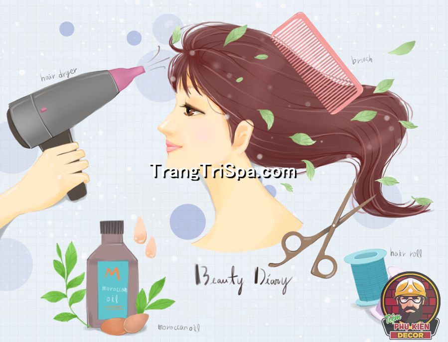 Mẫu tranh decal dán tường trang điểm, makeup được nhiều chủ tiệm ưa chuộng, quan tâm Mẫu tranh decal dán tường trang điểm, makeup được nhiều chủ tiệm ưa chuộng, quan tâm