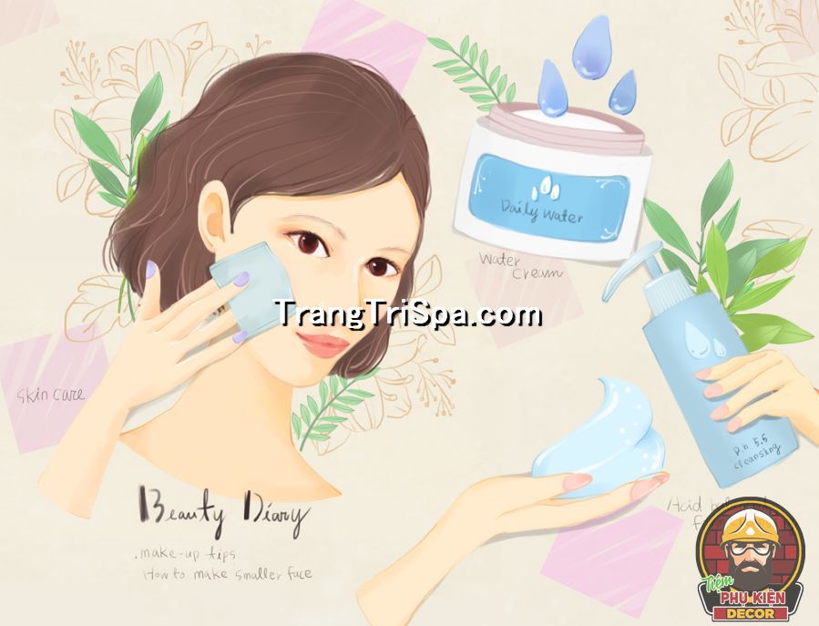 Mẫu tranh decal dán tường trang điểm, makeup được nhiều chủ tiệm ưa chuộng, quan tâm Mẫu tranh decal dán tường trang điểm, makeup được nhiều chủ tiệm ưa chuộng, quan tâm