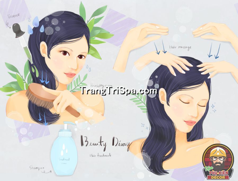 Xu hướng tranh decal dán tường gội đầu dưỡng sinh trang trí nổi bật không gian Xu hướng tranh decal dán tường gội đầu dưỡng sinh trang trí nổi bật không gian