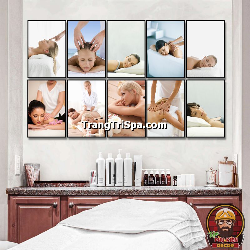 Tranh dịch vụ spa treo tường giúp khách hàng hình dung được các dịch vụ hot tiệm đang cung cấp Tranh dịch vụ spa treo tường giúp khách hàng hình dung được các dịch vụ hot tiệm đang cung cấp
