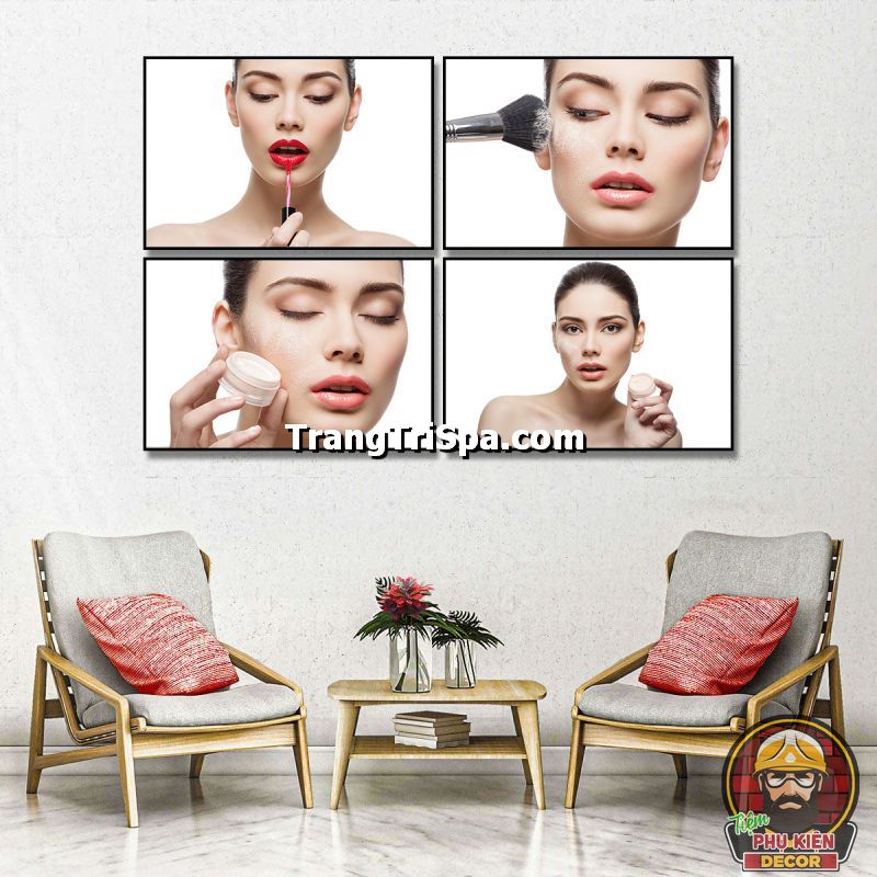 Sử dụng tranh dụng cụ makeup treo tường biến tấu trở nên đẹp mắt hơn, sáng tạo và độc đáo hơn Sử dụng tranh dụng cụ makeup treo tường biến tấu trở nên đẹp mắt hơn, sáng tạo và độc đáo hơn